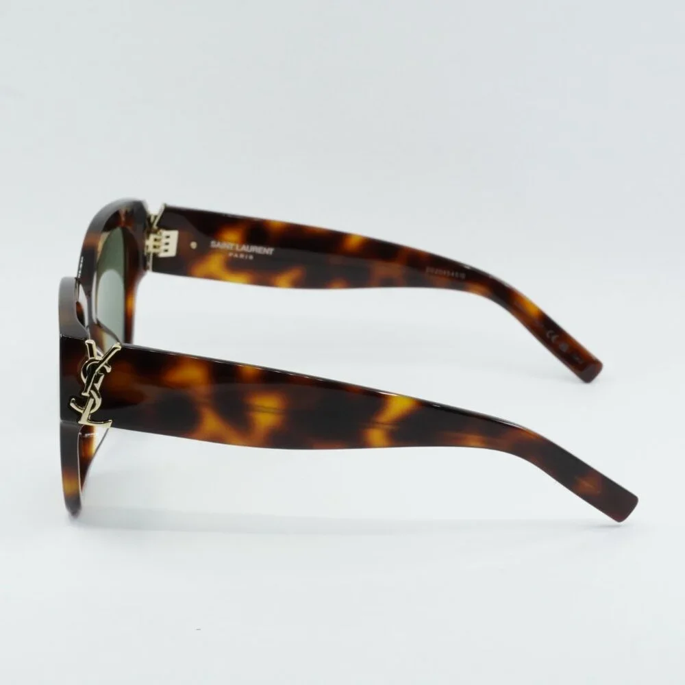 🕶️ New Saint Laurent SLM95/F 003 Sunglasses - Havana Frame, Green Lenses - Picture 10 of 12